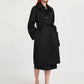 Loose wool coat with belt