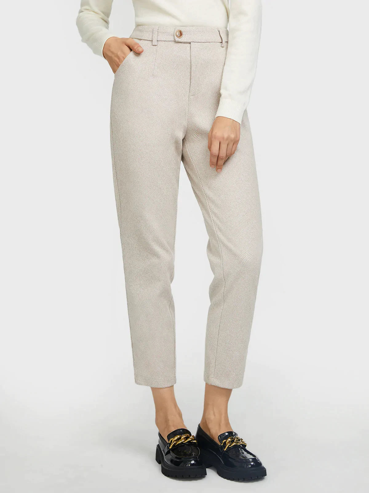 Herringbone Pencil Pants